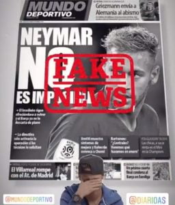 neymar fake news