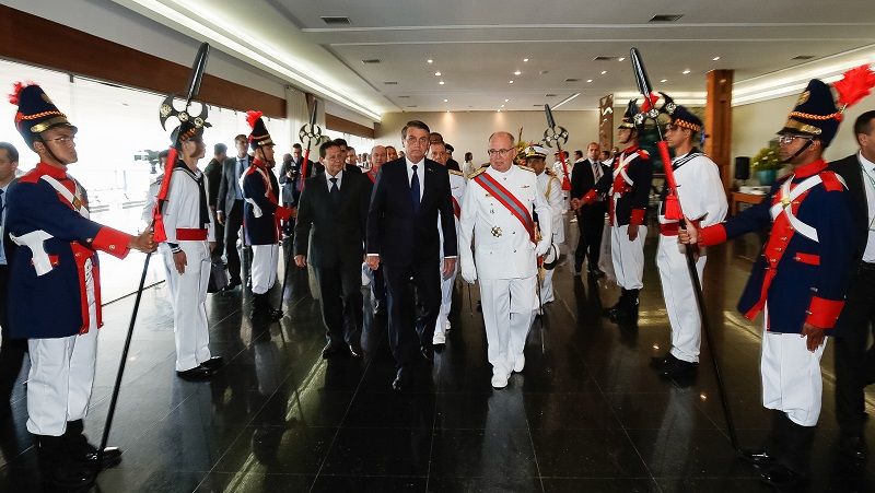 Cerimônia de posse do novo chefe da Marinha (Marcos Corrêa/PR)