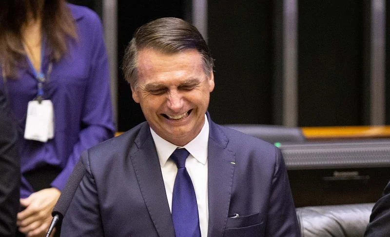 Jair Bolsonaro no Congresso, no dia da posse (foto Lula Marques)