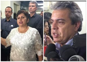 Bia do Sintego e Ernesto Roller: Negociações não chegaram a um acordo (fotos Altair Tavares)