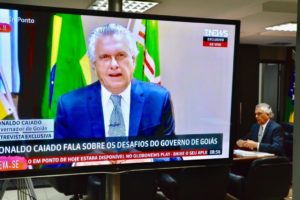 Ronaldo Caiado na Globonews: A polícia sabe quem comanda o crime (foto divulgação)