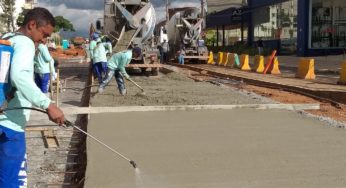 Obras do BRT avançam na Rua 90