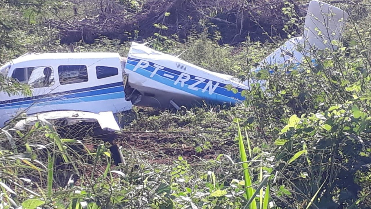 Avião que transportava irmão de Marconi Perillo cai após pane em Mato Grosso