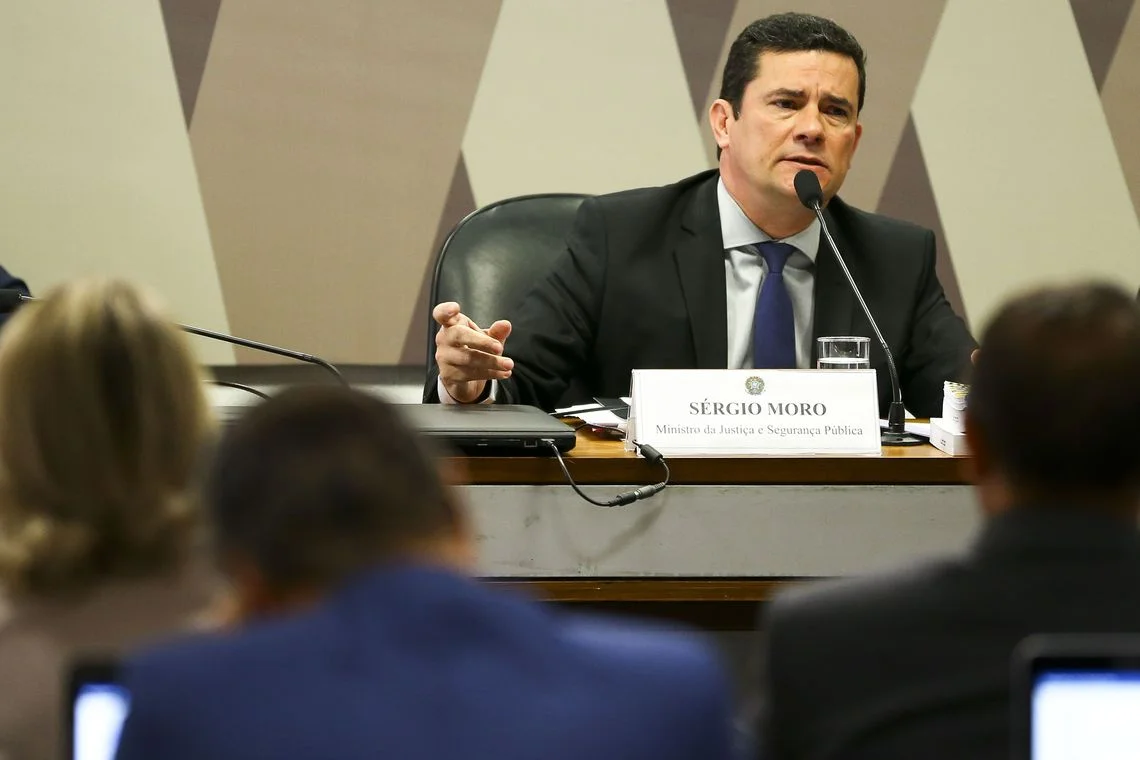 Moro presta depoimento na Polícia Federal sobre acusações contra Bolsonaro