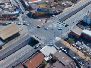 obra viaduto em aparecida