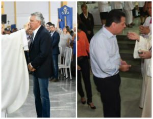 caiado e marconi romaria 2019 e 2013