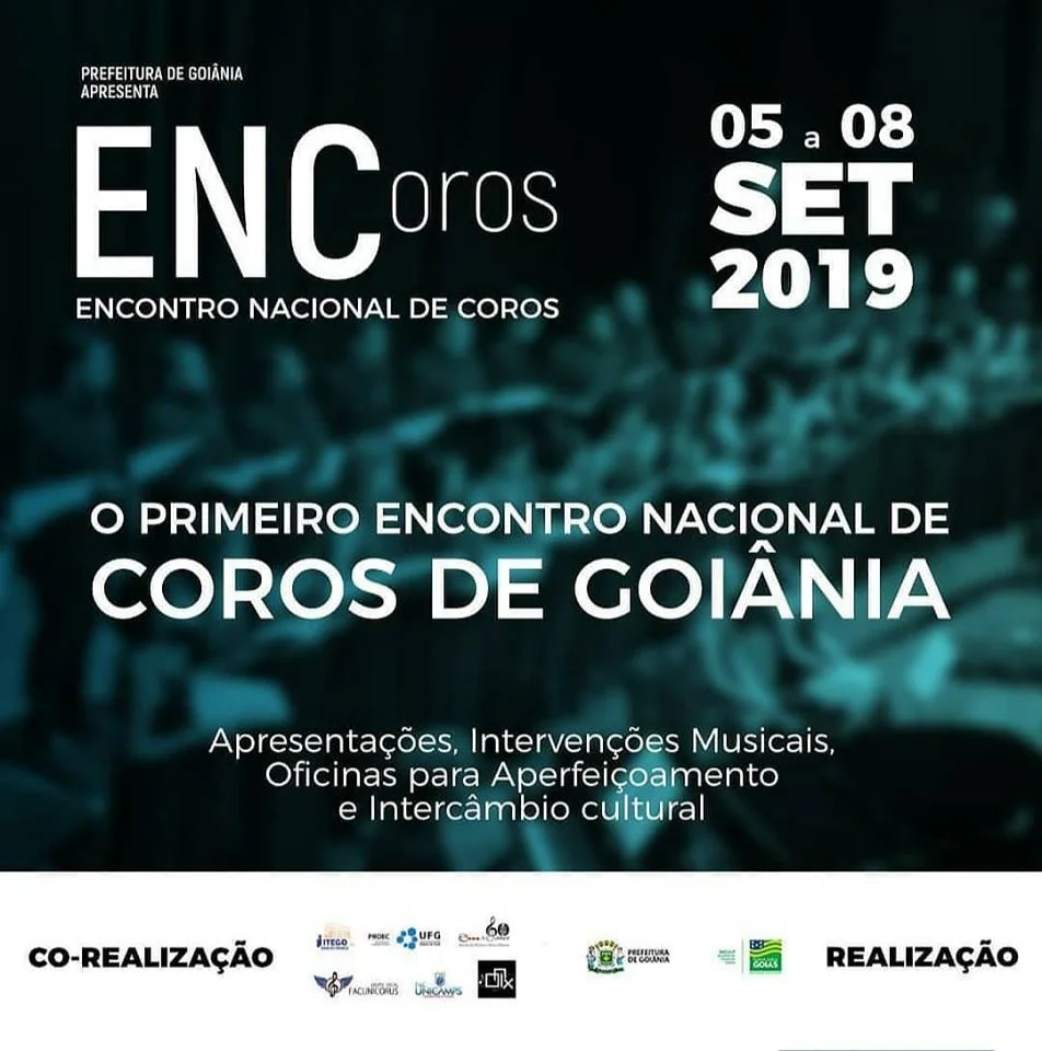 Encontro Nacional de Coros de Goiânia reúne corais de todo Brasil