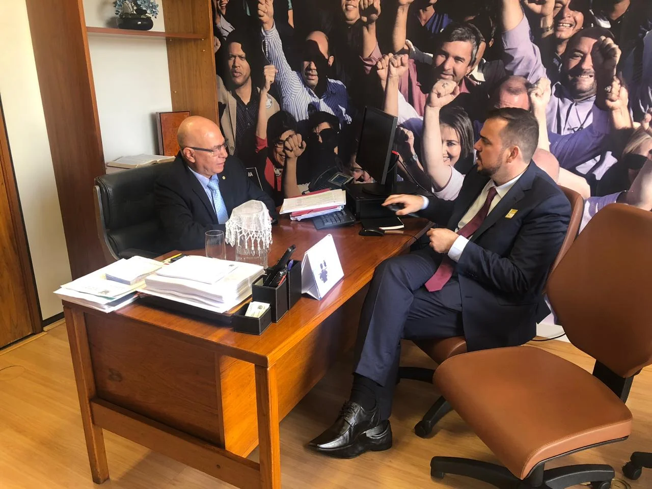 gustavo mendanha e professor alcides foto prefeitura de aparecida