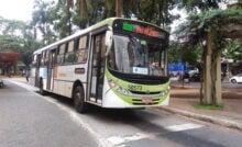 ônibus do transporte coletivo de Goiânia (Foto: Samuel Straiotto)