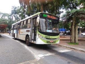 ônibus do transporte coletivo de Goiânia (Foto: Samuel Straiotto)