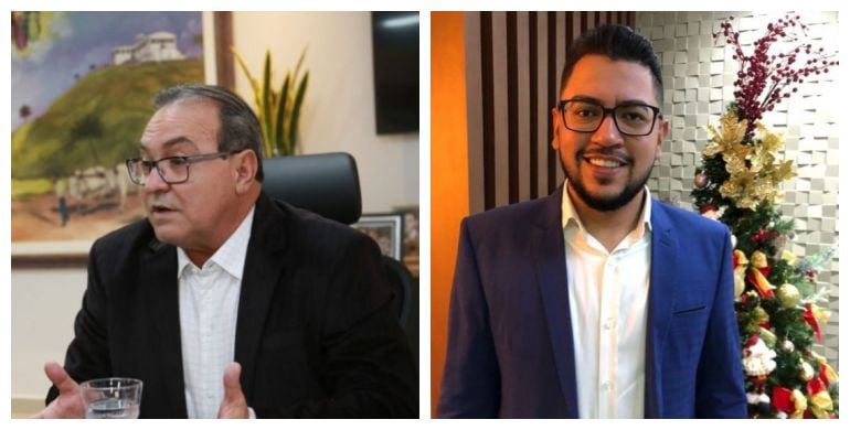 Prefeito Jânio Darrot e vereador Jeann Carlo: salários em debate