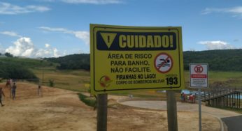 Piranhas atacam banhistas em lago de Caldas Novas