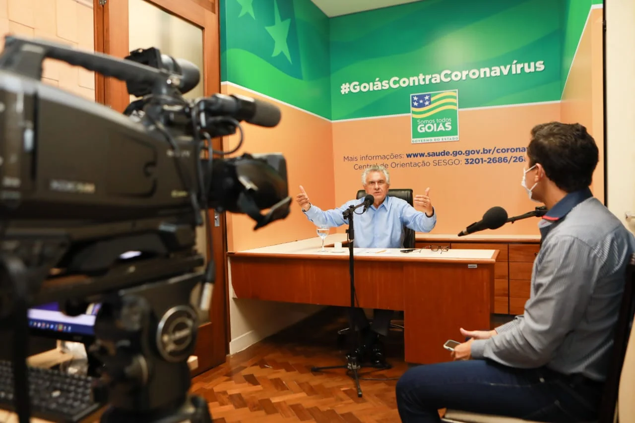 Caiado pede para pessoas não participarem de protesto no domingo (7)