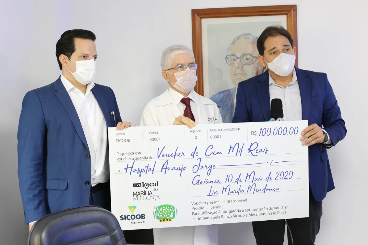 Araújo Jorge recebe R$100 mil de doação do Mesa Brasil Sesc e Marília Mendonça