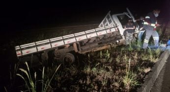 Motorista perde o controle, sai da pista e morre em acidente na BR-153, em Pontalina