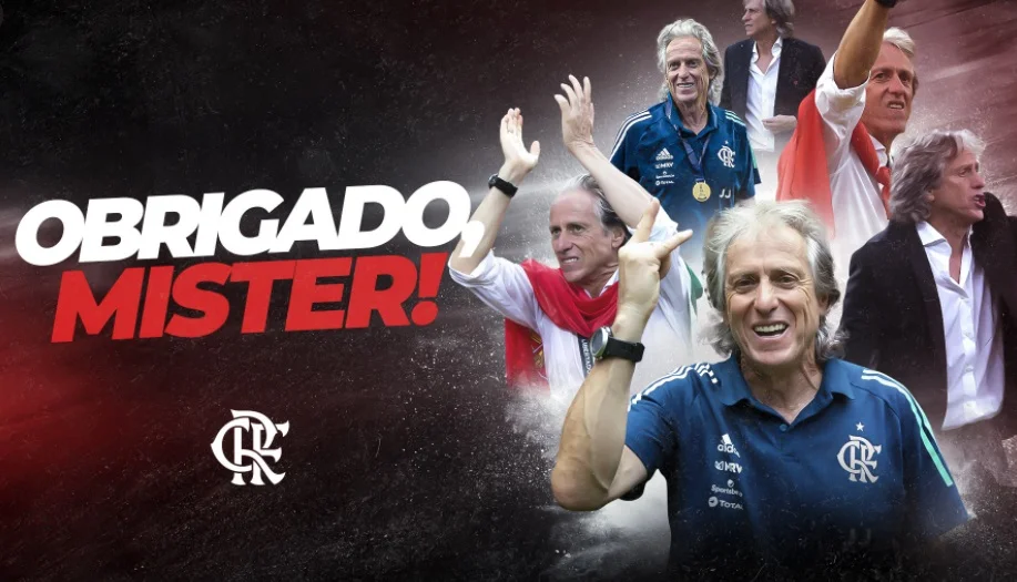 Flamengo anuncia saída de Jorge Jesus e diz que respeita decisão pessoal do técnico