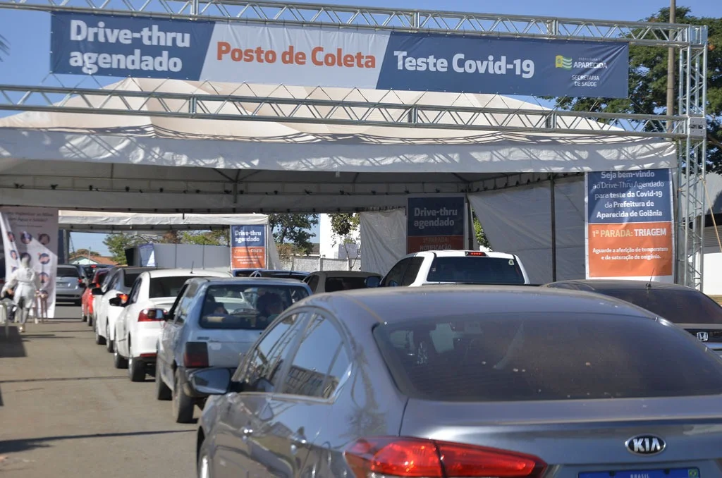 Aparecida de Goiânia abre mais um drive-thru de testagem para Covid-19