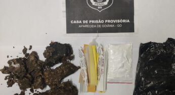 Vigilante penitenciário é preso com drogas no CPP de Aparecida de Goiânia