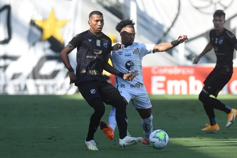 Santos e Ceará empatam no primeiro duelo na Copa do Brasil