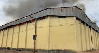 Incêndio atinge galpão de atacadista em Anápolis