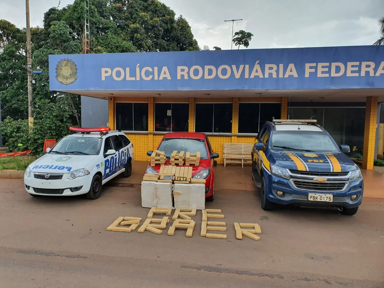 Homem tenta esconder quase 200 kg de maconha em matagal, mas polícia encontra droga em Jataí