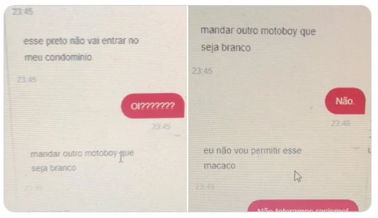 Aplicativo concede à Justiça informações sobre usuário que cometeu injúria racial contra entregador