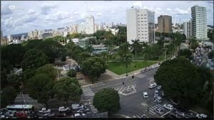 Praça Cívica, em Goiânia.