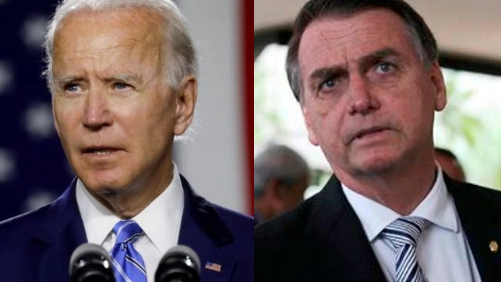 Joe Biden e Jair Bolsonaro