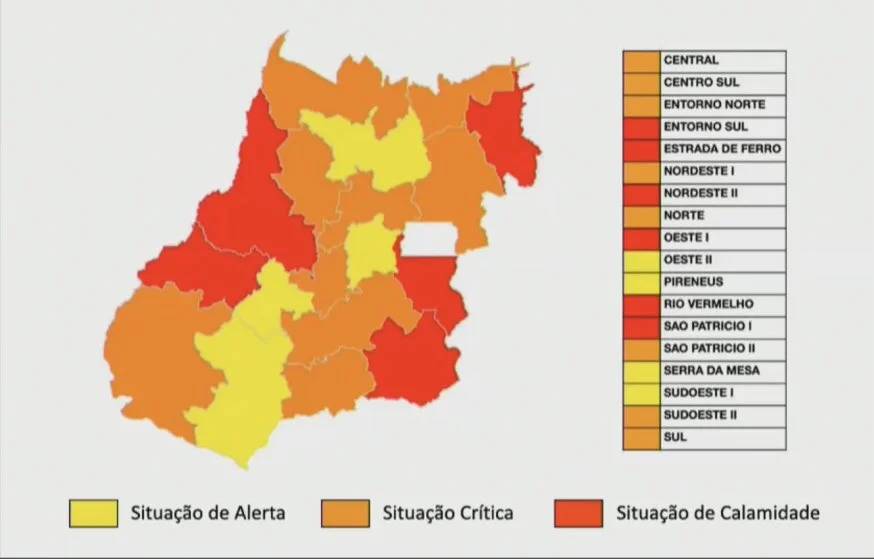 Goiás tem 36% dos municípios em situação de calamidade pelo avanço da covid-19