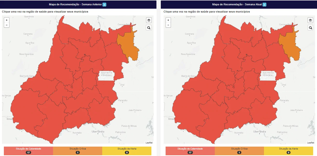 17 regiões em Goiás continuam em situação de calamidade, aponta Mapa de Risco