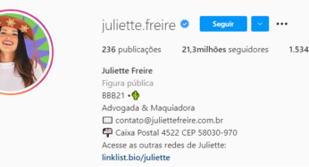 Favorita do público, Juliette é a terceira participante mais seguida da história do BBB