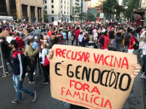 Manifestação na Avenida Paulista