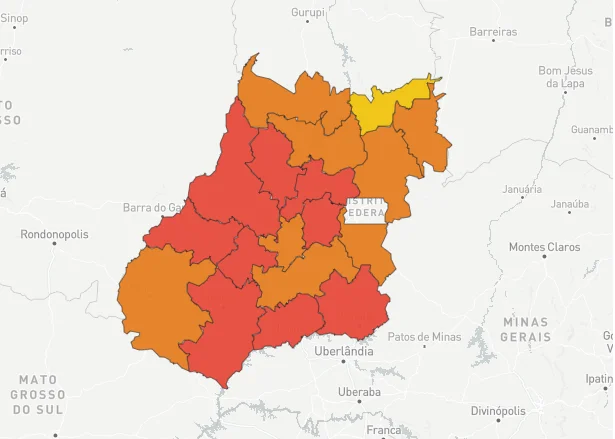 Cai número de regiões em calamidade, mas pandemia segue em aceleração em quase todo o estado