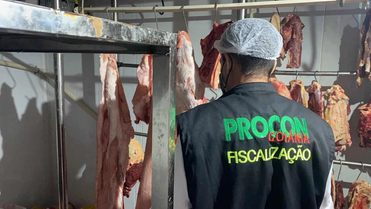 Procon encontra carnes, queijos, ovos, iogurtes e biscoitos vencidos à venda em Goiânia