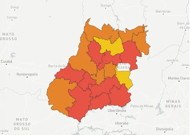 Regional de saúde sediada em Aparecida de Goiânia tem piora e volta à situação de calamidade pela covid-19