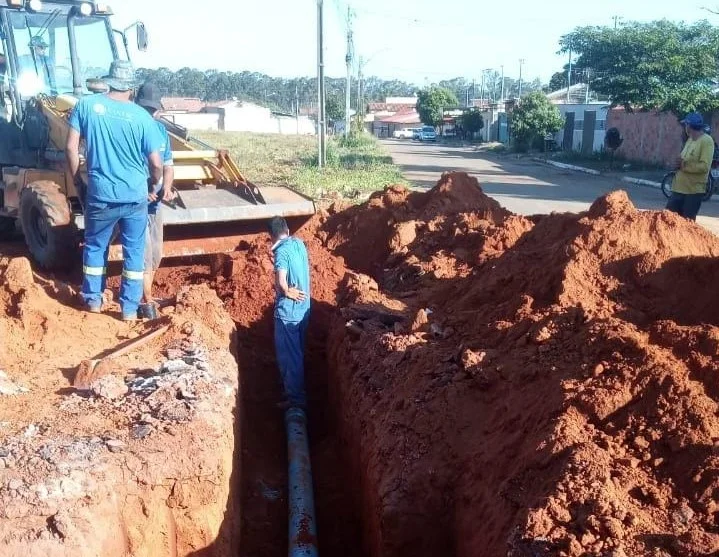 Trabalho para restabelecer fornecimento de água em Senador Canedo deve ser concluído nesta quinta-feira (8)