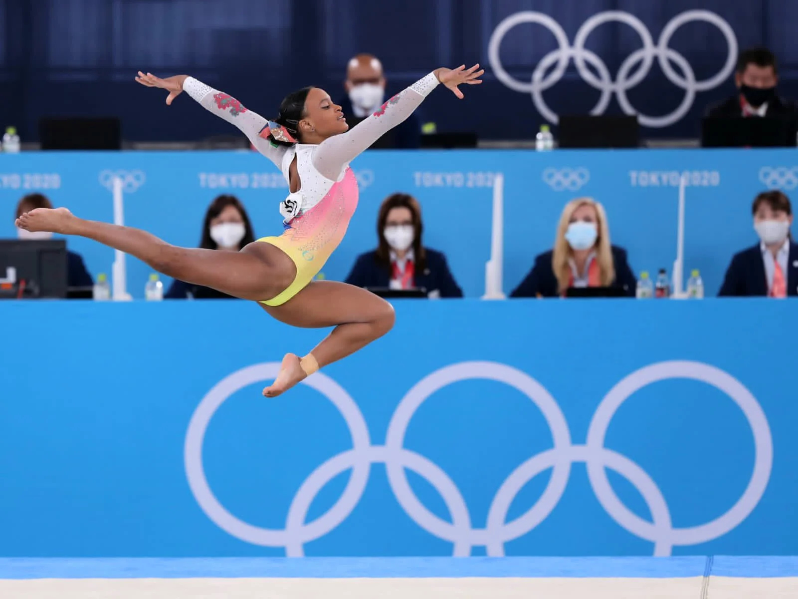 Rebeca Andrade termina em 5º na final do solo nos Jogos Olímpicos de Tóquio