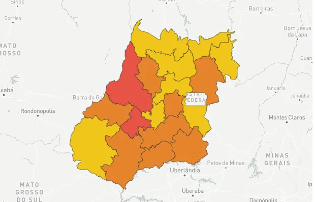 Apenas duas regiões de Goiás permanecem em calamidade pela covid-19