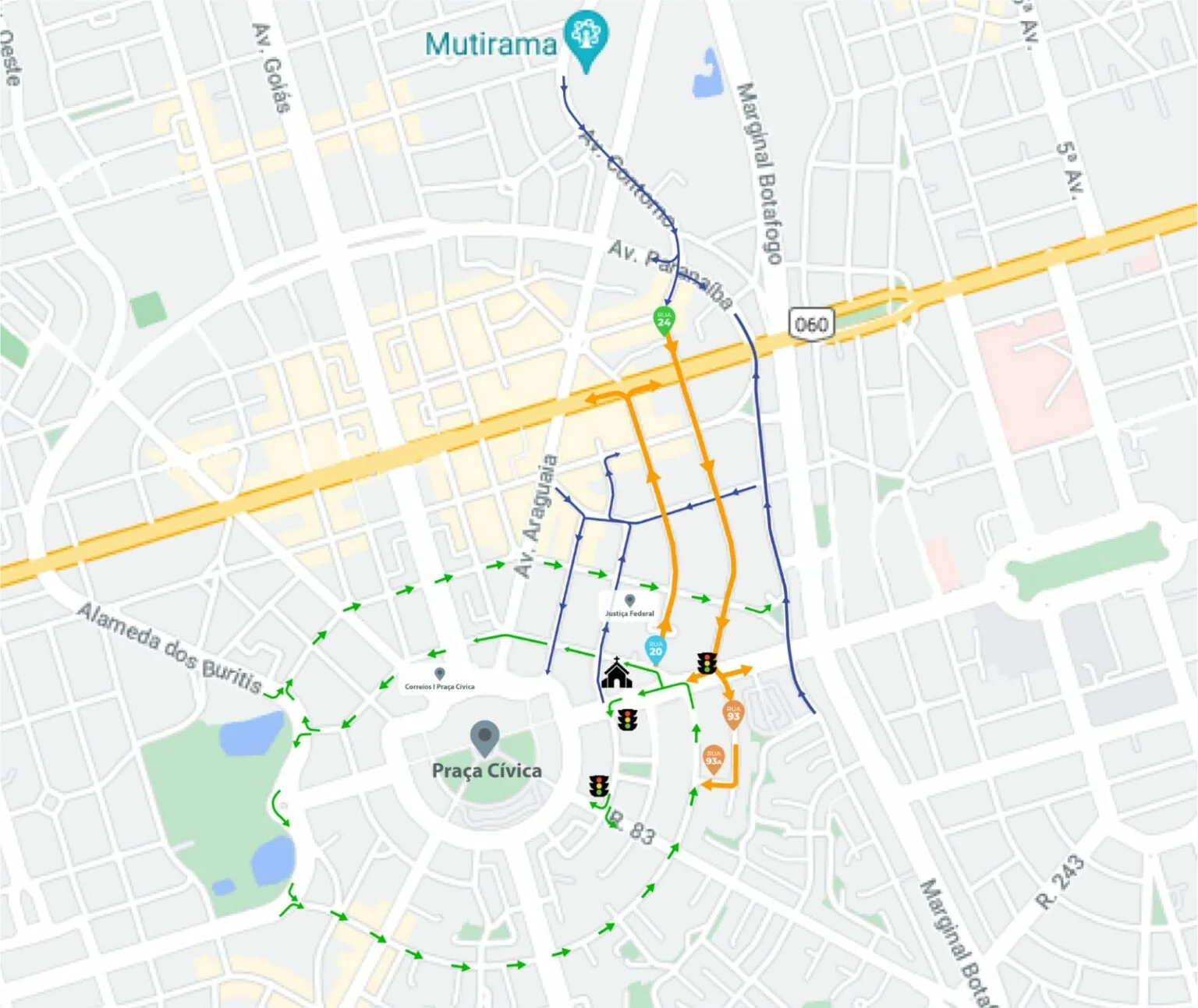 Começa 2ª etapa de implantação das novas rotas da região central de Goiânia