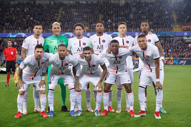 Em estreia do trio na Liga dos Campeões, PSG empata com Brugge e decepciona