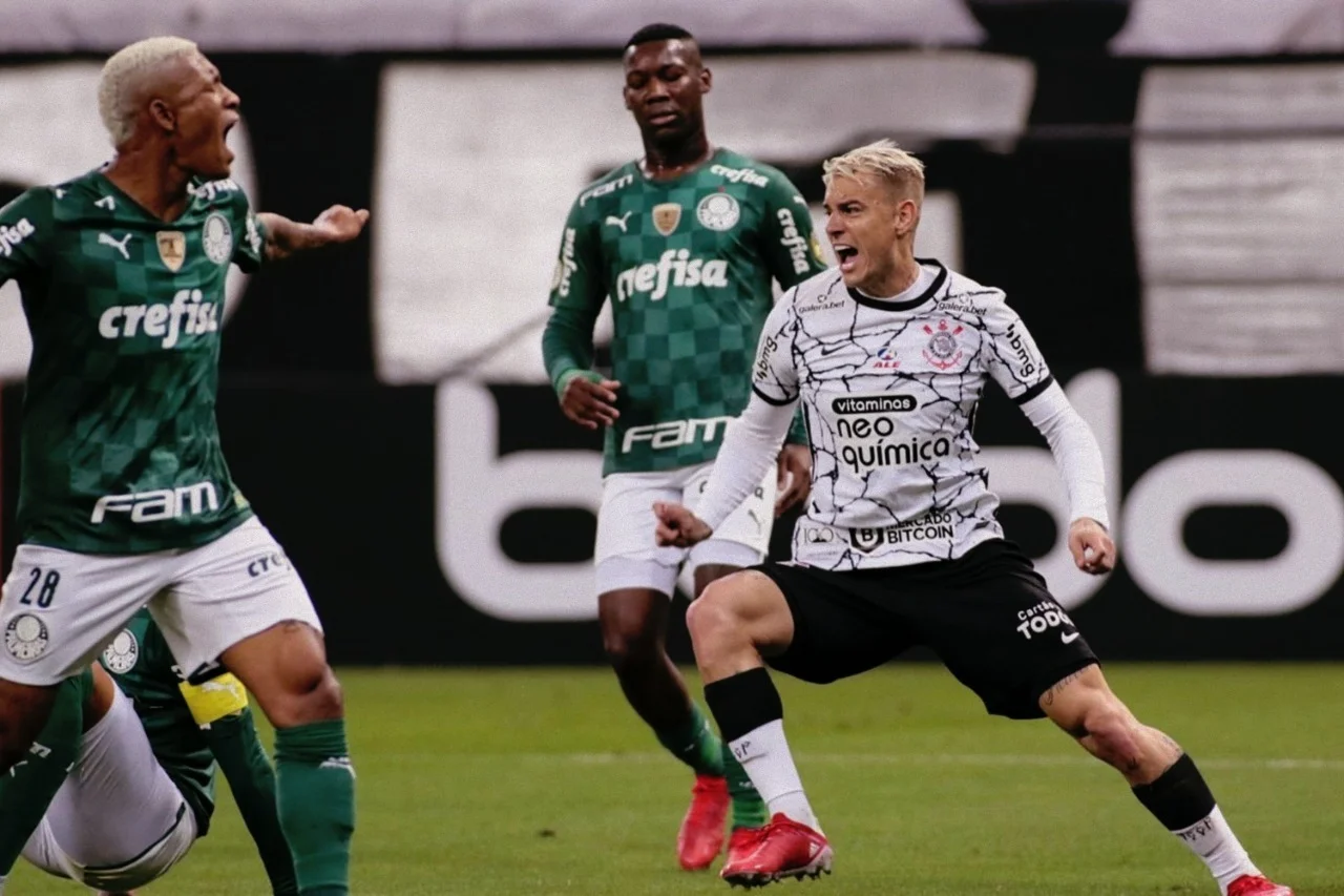 Quarteto brilha e Roger Guedes dá vitória ao Corinthians contra o Palmeiras