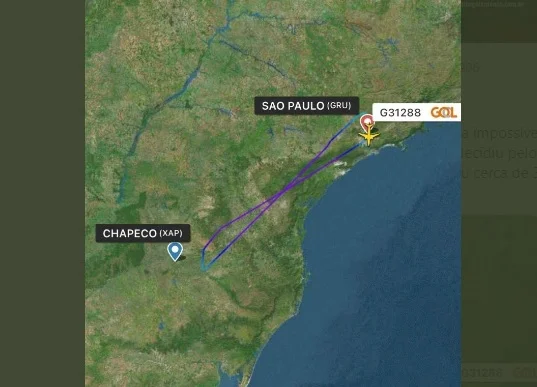 Chapecoense x Atlético-GO é adiado após temporal em Chapecó e turbulência em avião