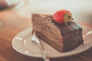 Doces: Bolo de chocolate