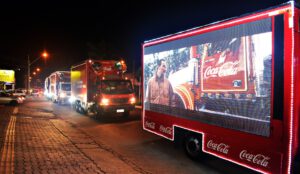 caminhão da coca cola de natal