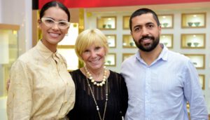 Lançamento da Cartier. Tayná Martins, Eliane Gonçalves e Carlos Santos nas Óticas Vida