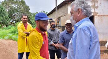 Caiado visita municípios afetados pelas chuvas em Goiás nas regiões Oeste e Noroeste, nesta sexta-feira (14)