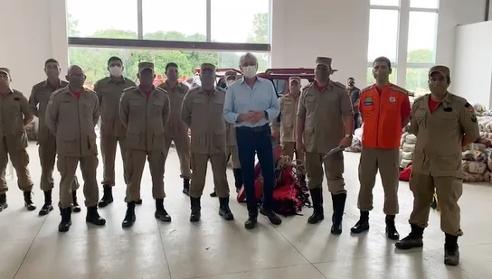 Bombeiros reforçam trabalho de atendimento em áreas afetadas pelas chuvas no nordeste de Goiás