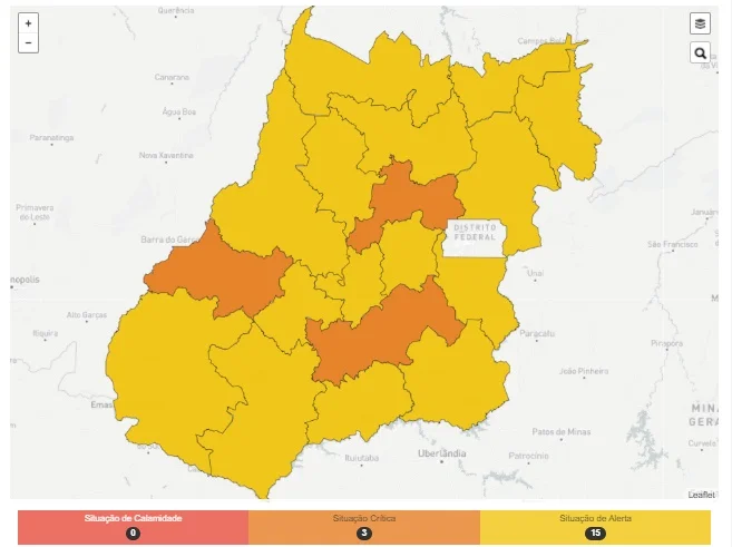 Covid-19 em Goiás: Três regiões voltam à situação crítica, segundo mapeamento