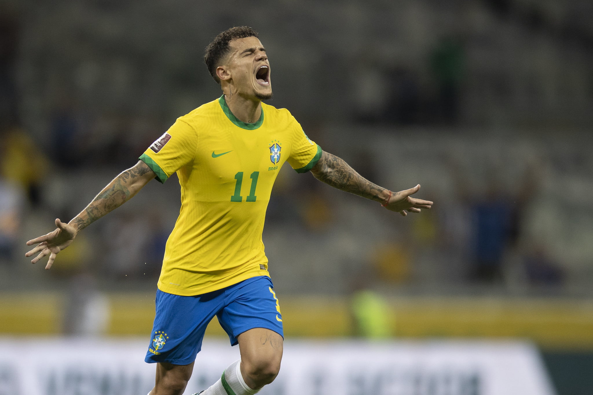 Com gol de Coutinho, seleção goleia Paraguai no Mineirão pelas Eliminatórias