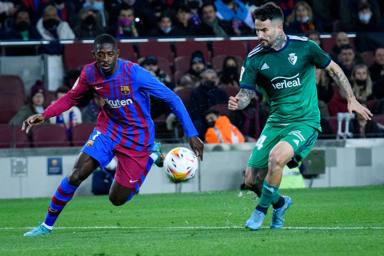 Barcelona goleia Osasuna em casa e reassume 3º lugar; Sevilla empata